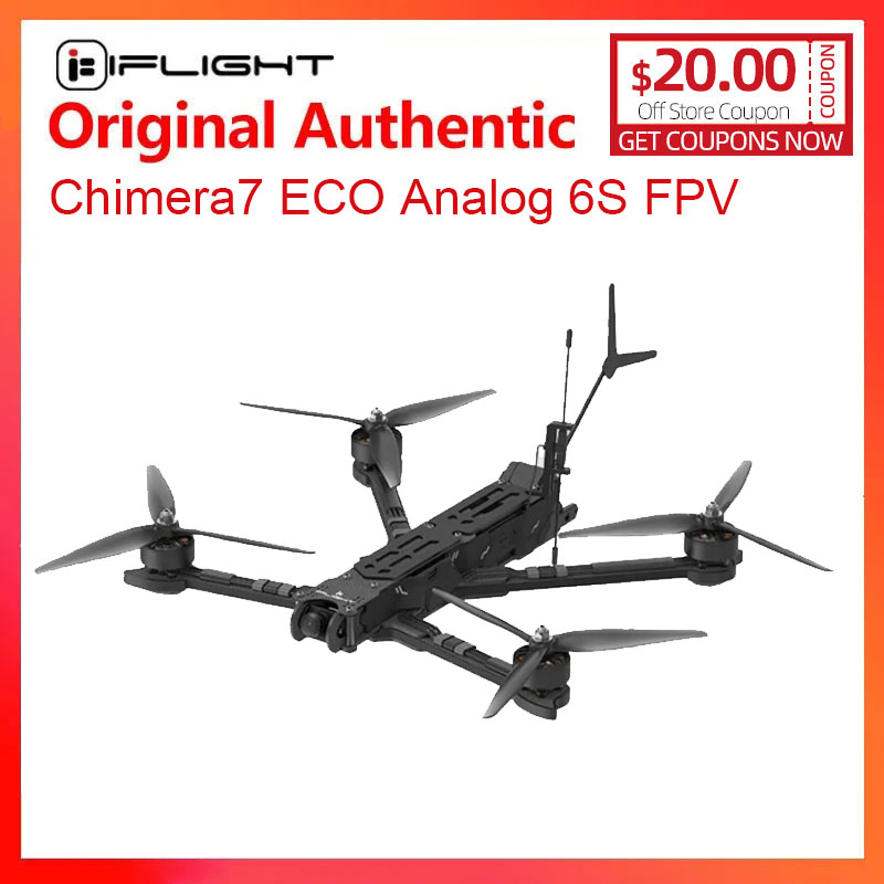 Iflight Blitz 1.6W 5.8G Vtx - Iflyt Chimera7 Eco 6S FPV โดรนระยะไกลพร้อมมอเตอร์2809