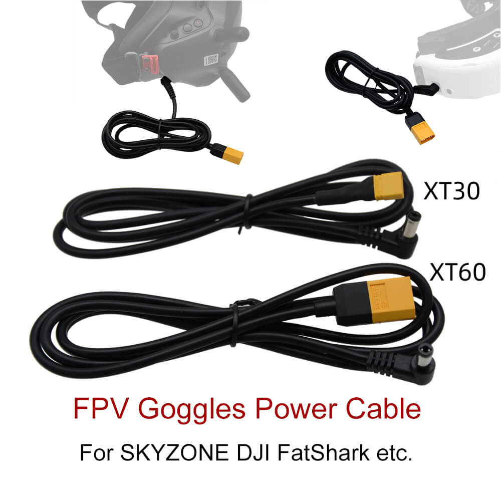 Skyzone Sky04X Pro Oled Fpv Goggles - 1.2M FPV Goggles สายไฟ XT60 หรือ