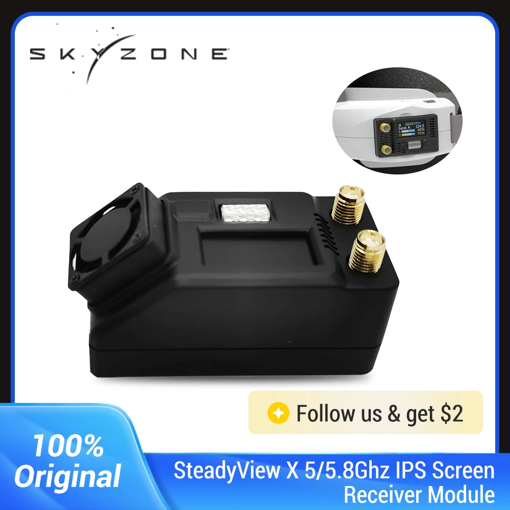 Skyzone Steadyview X Receiver Module - Skyzone SteadyView X 5Ghz 5.8Ghz หน้าจอ