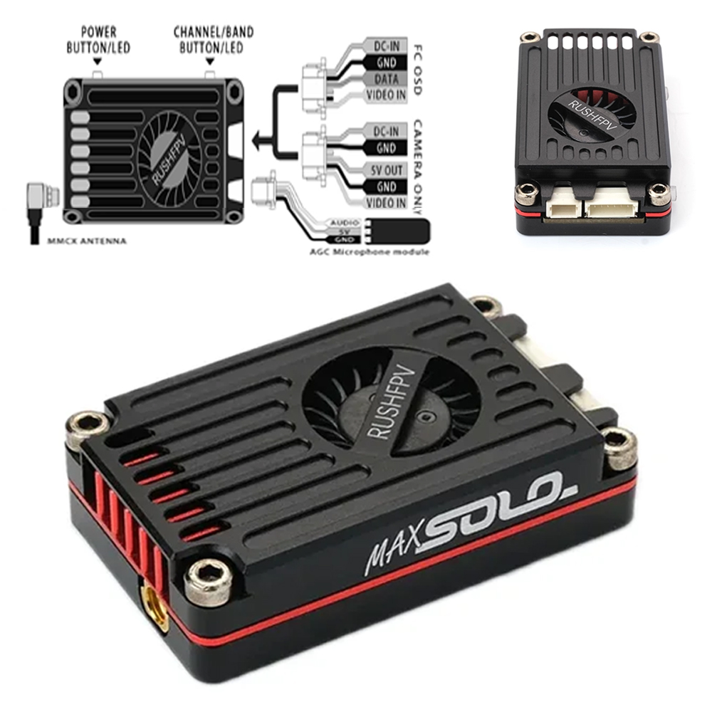 RUSHFPV RUSH MAX SOLO 5.8GHz 2 - Rushfpv Rush Max Solo 5.8G 2.5W Vtx บทวิจารณ์และราคา