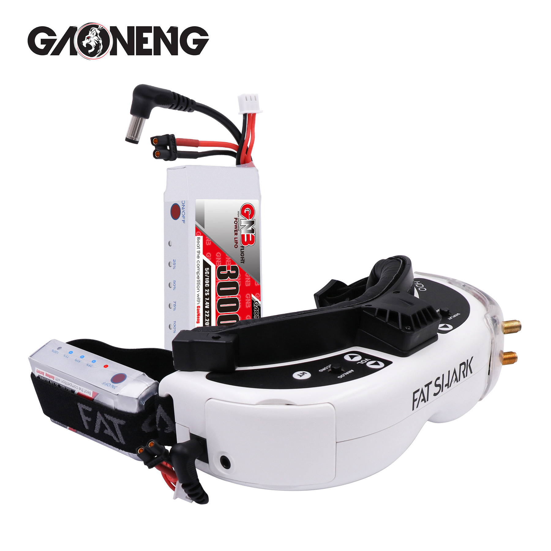 Gnb 2S 7.4V 3000mAh 5C/10C Lip - Skyzone Sky04X Pro Oled Fpv Goggles บทวิจารณ์และราคา